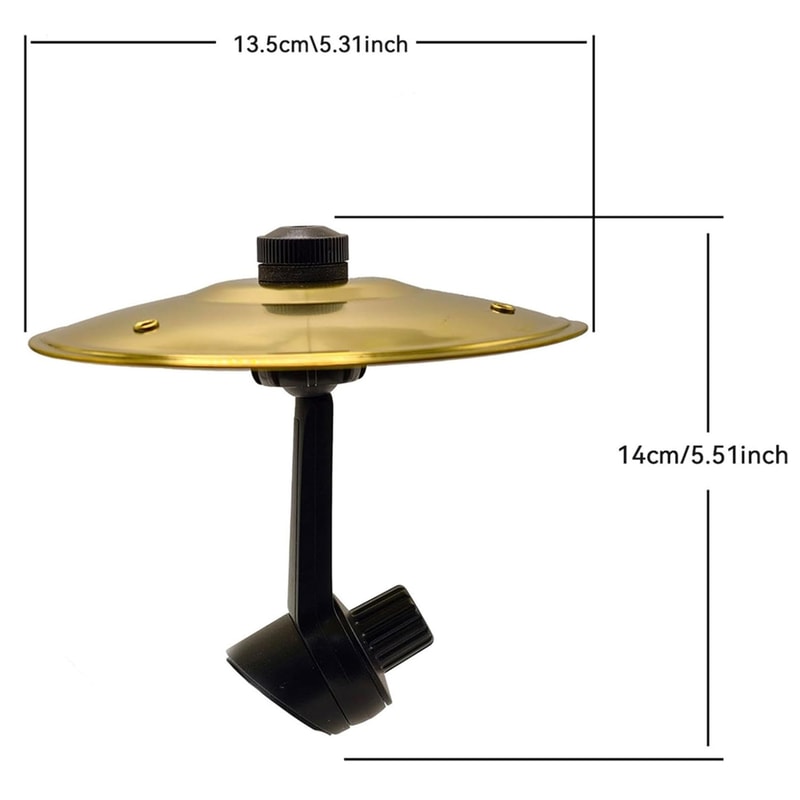 Easy Clipon Car Drum Cymbal Mini Car Crash Cymbal For Music Lovers Suitable For All Vehicles 5