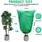 Plant Frost Protection Covers AntiFreeze Shrub Protection Bag With Zipper Drawstring Freeze Cloth A 3