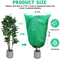 Plant Frost Protection Covers AntiFreeze Shrub Protection Bag With Zipper Drawstring Freeze Cloth A 3