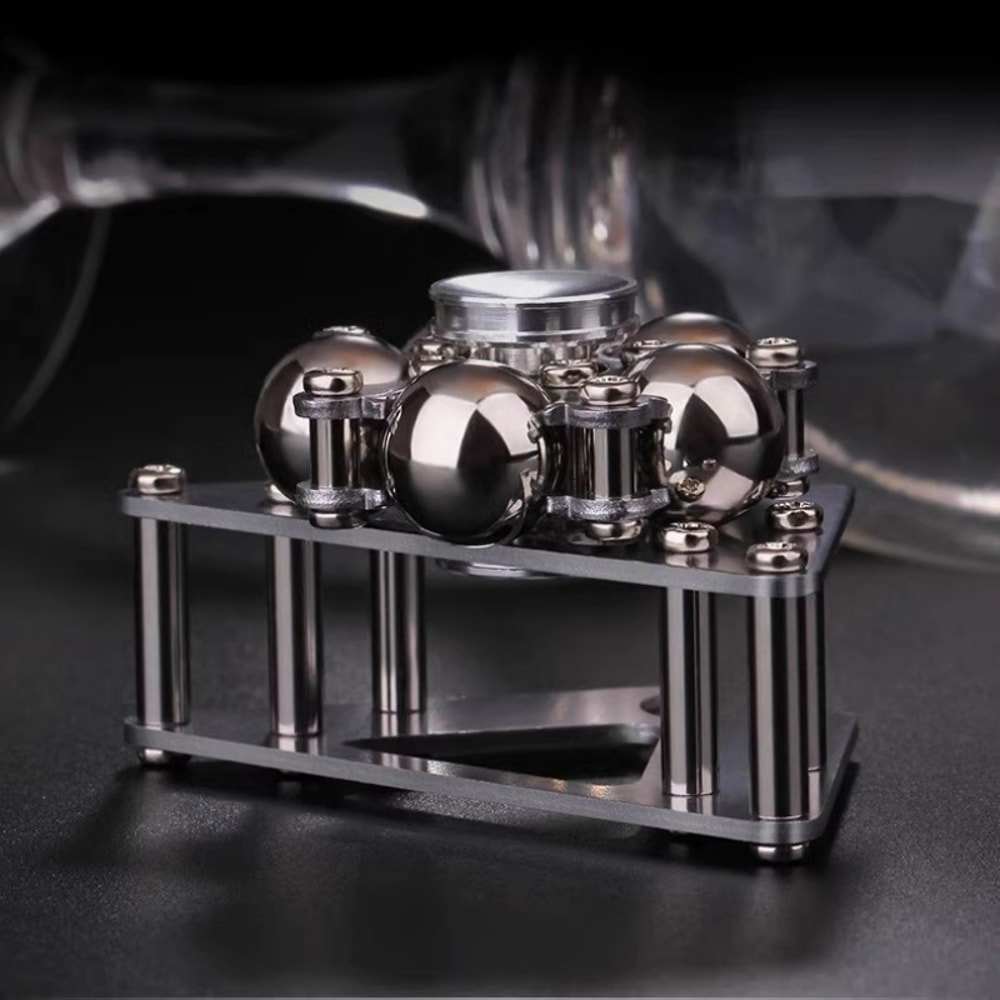 Creative Metal Ornaments Fingertip Gyroscopic Wheel, Adult Decompression Venting Device Advanced Mechanical Desktop