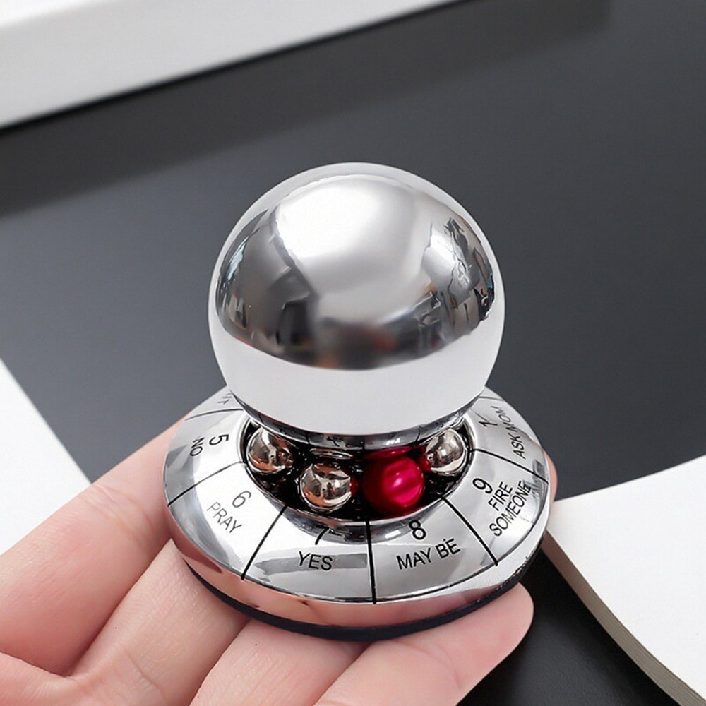 Lucky Decision Ball Prophecy of Fate Stress Relieving Toy Home Office Finger Rotator Desktop Decoration Gift