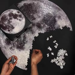 giant space moon earth puzzle starry sky matte surface dustproof plane puzzle wall decoration gift