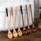 Small Teaspoon Set Wooden Tea Spoon Long Coffee Spoons Wood Honey Dessert Spoon Coffee Drink Stirre 0