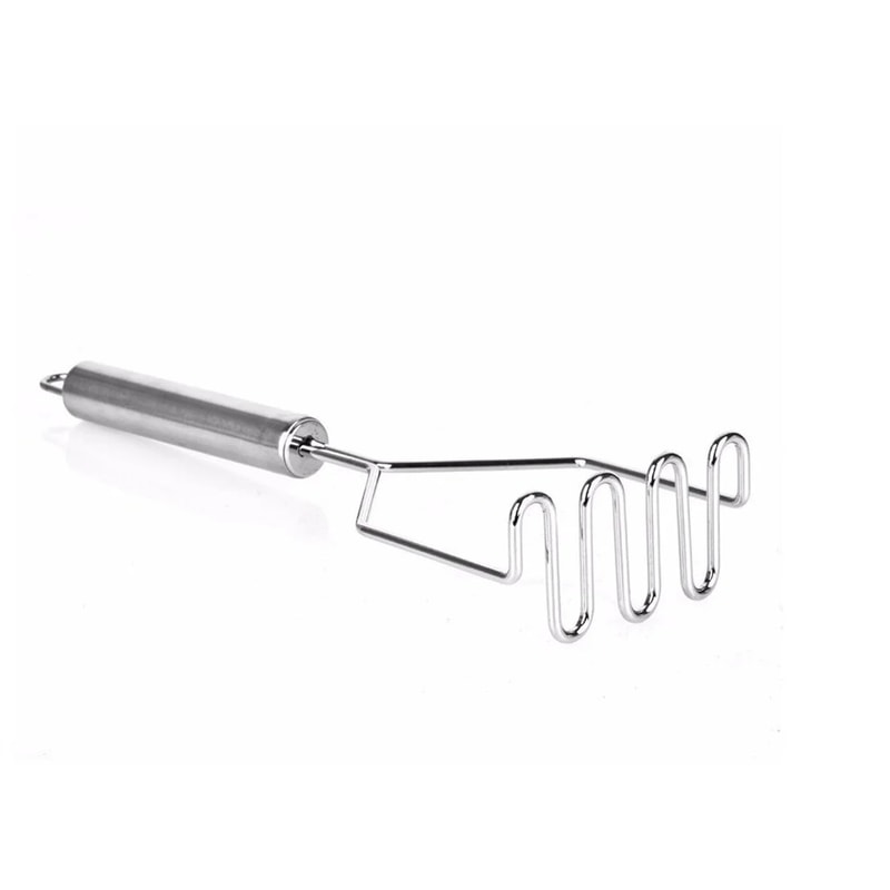 Wavy Stainless Steel Potato Masher Press, Cooking Tool for Mashed Potatoes, Kitchen Accessories