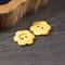 Wooden Flower Buttons Hole FlatBack Buttons For Womens Sweaters Overcoats Apparel Accessories 2