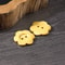 Wooden Flower Buttons Hole FlatBack Buttons For Womens Sweaters Overcoats Apparel Accessories 2