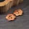 Wooden Flower Buttons Hole FlatBack Buttons For Womens Sweaters Overcoats Apparel Accessories 9