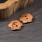 Wooden Flower Buttons Hole FlatBack Buttons For Womens Sweaters Overcoats Apparel Accessories 9
