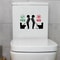 Toilet Sticker Funny Man Removable WC Sticker Selfadhesive Bathroom Wall Stickers Home Decor 0