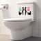 Toilet Sticker Funny Man Removable WC Sticker Selfadhesive Bathroom Wall Stickers Home Decor 2