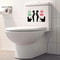 Toilet Sticker Funny Man Removable WC Sticker Selfadhesive Bathroom Wall Stickers Home Decor 2