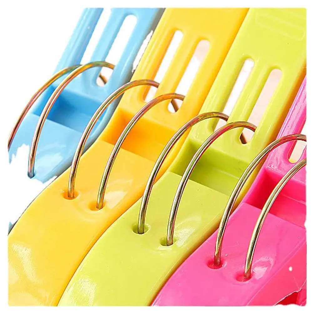 Large Hanger Clips 4Pcs/set Spring Clamp Plastic Clothes Pins Windproof Beach Towel Powerful Clothespins Quilt Clip
