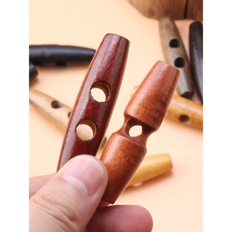 Trendy Wooden Horn Buckles Womens Wind Coat Buttons For Sewing And DIY Apparel Projects Beautiful A 0