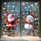 Reusable Christmas PVC Static Glass Stickers No Glue Snowman Santa Tree Xmas Window Decor For Home 0