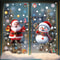 Reusable Christmas PVC Static Glass Stickers No Glue Snowman Santa Tree Xmas Window Decor For Home 0