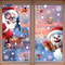 Reusable Christmas PVC Static Glass Stickers No Glue Snowman Santa Tree Xmas Window Decor For Home 2