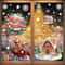 Reusable Christmas PVC Static Glass Stickers No Glue Snowman Santa Tree Xmas Window Decor For Home 3