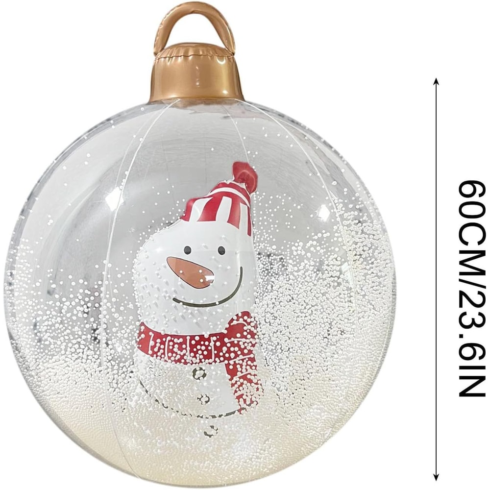 Transparent Giant Inflatable Christmas Ball Christmas Ornaments PVC Inflatable Ball 5