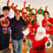 Christmas Party Decor Supplies Inflatable Reindeer Antler Ring Toss Game Antler Shape Balloon Toys 1