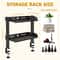 Adjustable Clamp-on Desk Shelf, No Drill, Metal Organizer Rack, High Load-Bearing, Space Saving, Desktop Clamp