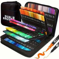 art set vibrant double-ended watercolor markers for drawing crafts durable plastic bodies perfect christmas gift
