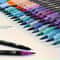 Art Set Vibrant Double-Ended Watercolor Markers for Drawing Crafts Durable Plastic Bodies Perfect Christmas Gift