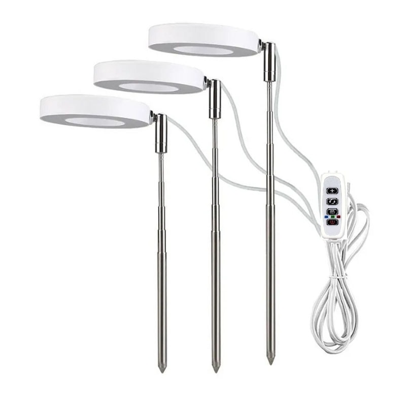 Adjustable Dimmable LED Grow Light Full Spectrum Hydroponics Plant Lamp For Indoor Growing With Tim 8