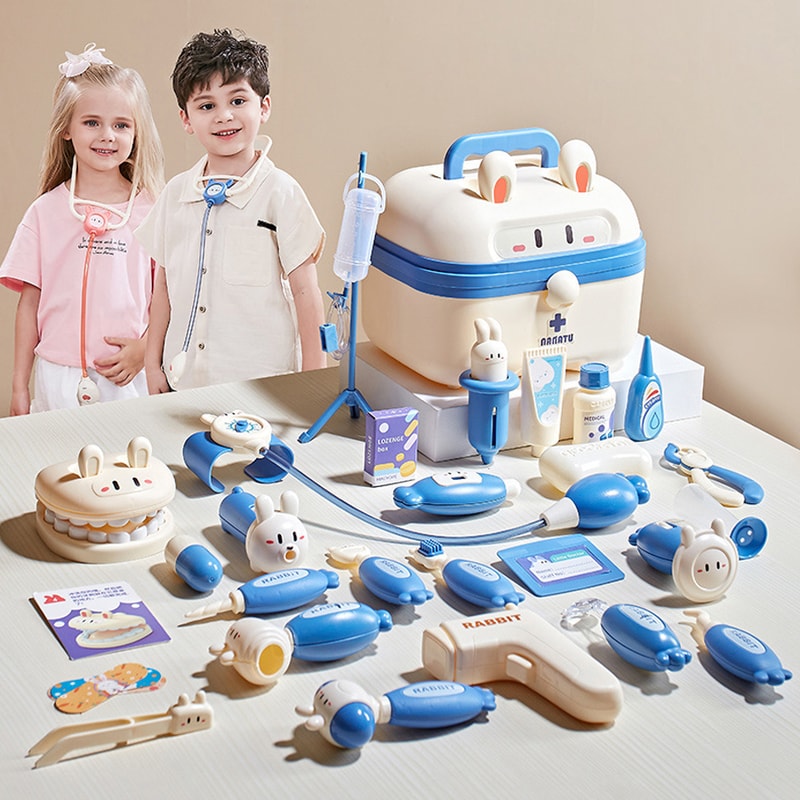 Medical Kit Toys For Kids Kids Doctor Play Set Stethoscope Syringe Dentist Tools Educational Gift F 0