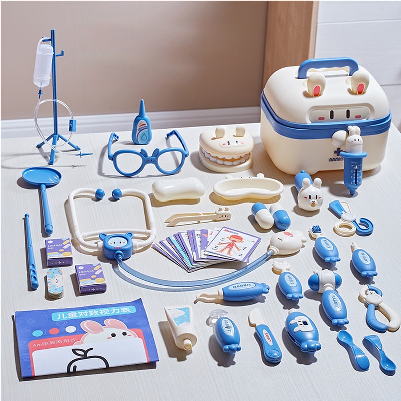 Medical Kit Toys For Kids Kids Doctor Play Set Stethoscope Syringe Dentist Tools Educational Gift F 6