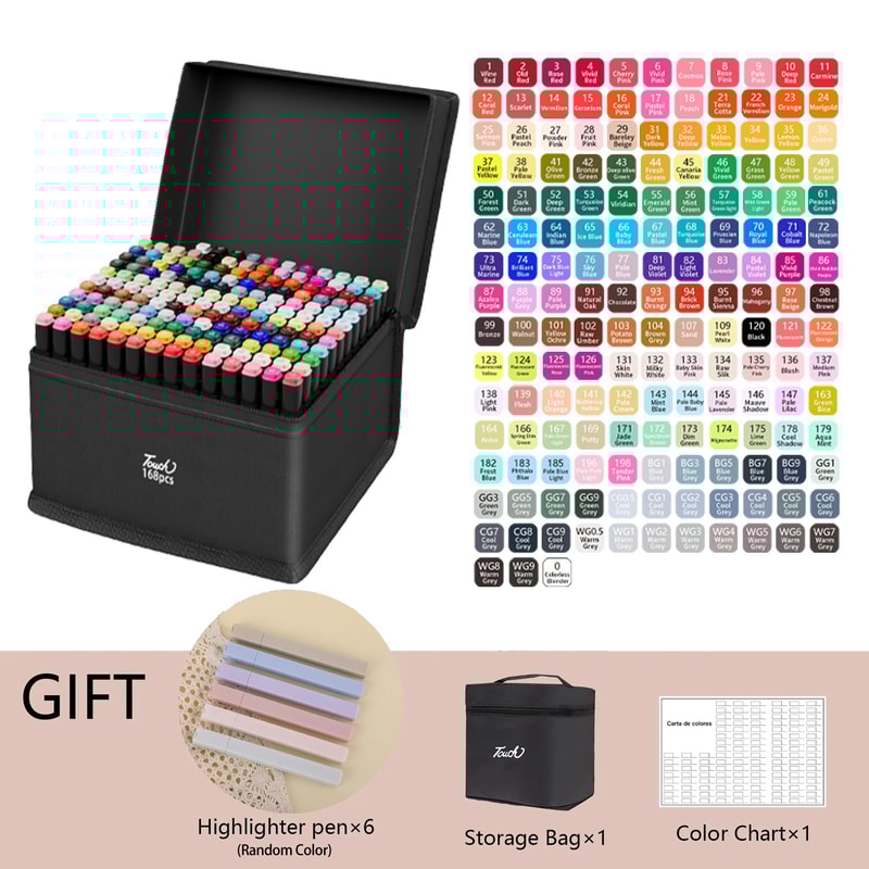 Dual Tip Permanent Colors Alcohol Drawing Markers For Art Illustration School Supplies 9