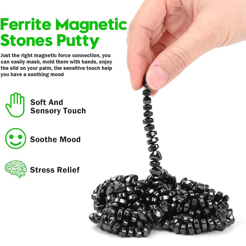 Magnetic Putty Anti Stress Relief Toys For Adults Fidget Pebbles Anxiety ADHD Autism 3