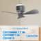 Portable Ceiling Fan With Battery Outdoor Camping Tent Fan Air Circulator Cooler Rechargeable Elect 5