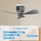 Portable Ceiling Fan With Battery Outdoor Camping Tent Fan Air Circulator Cooler Rechargeable Elect 5
