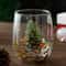 Beautiful Double-Wall Christmas-Themed Glass Mug Heat-Resistant Cup for Coffee Water Ideal Bar Drinkware Christmas Gift