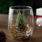 Beautiful Double-Wall Christmas-Themed Glass Mug Heat-Resistant Cup for Coffee Water Ideal Bar Drinkware Christmas Gift