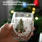 Beautiful Double-Wall Christmas-Themed Glass Mug Heat-Resistant Cup for Coffee Water Ideal Bar Drinkware Christmas Gift