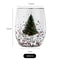 Beautiful Double-Wall Christmas-Themed Glass Mug Heat-Resistant Cup for Coffee Water Ideal Bar Drinkware Christmas Gift