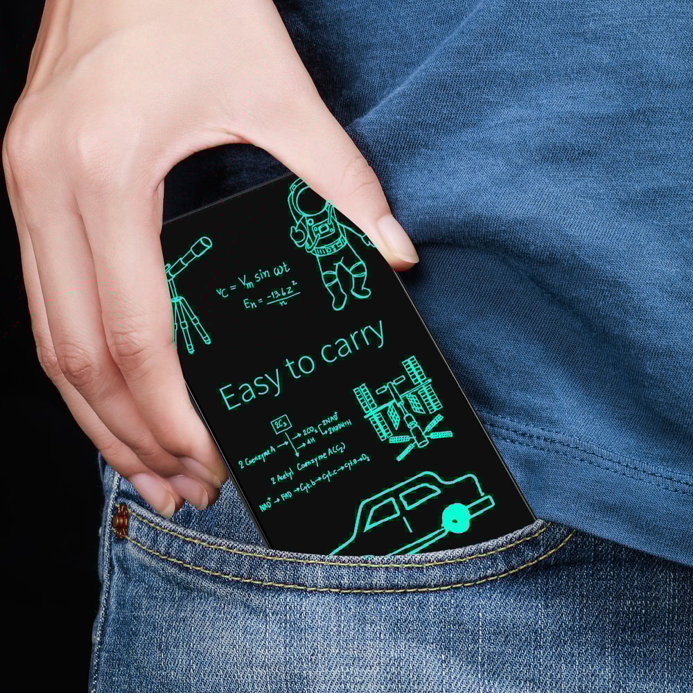 Portable LCD Writing Tablet, Lightweight Digital Notepad, Ideal for Sketching and Drafting with Full Screen Display