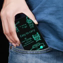 portable lcd writing tablet, lightweight digital notepad, ideal for sketching and drafting with full screen display