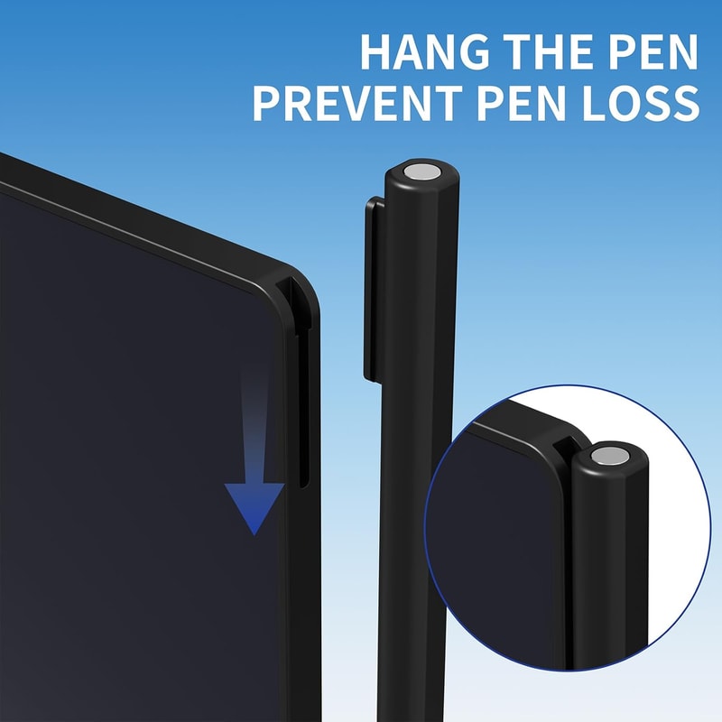 Portable LCD Writing Tablet, Lightweight Digital Notepad, Ideal for Sketching and Drafting with Full Screen Display