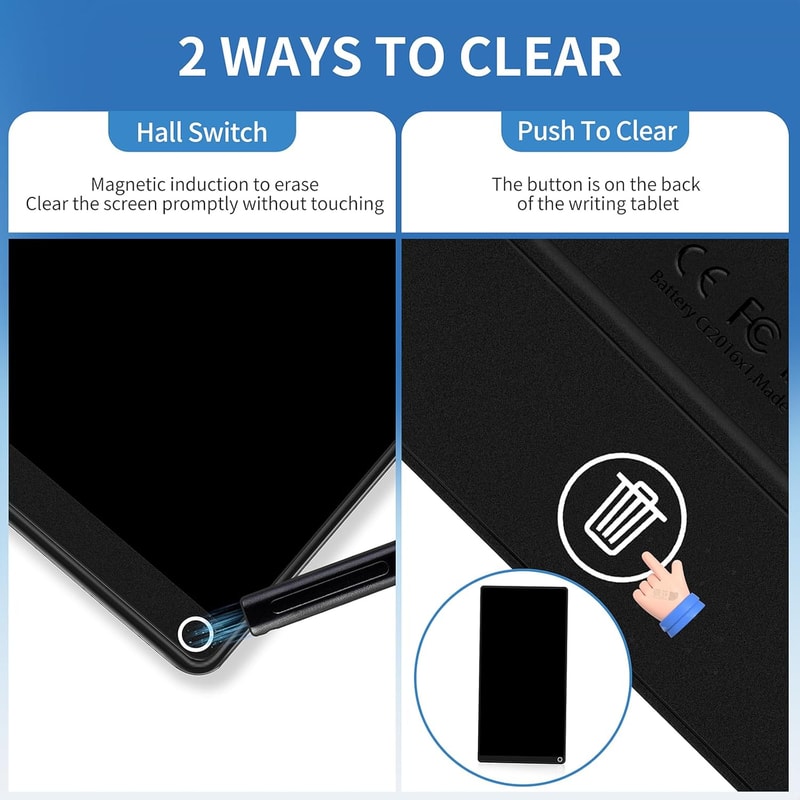 Portable LCD Writing Tablet, Lightweight Digital Notepad, Ideal for Sketching and Drafting with Full Screen Display