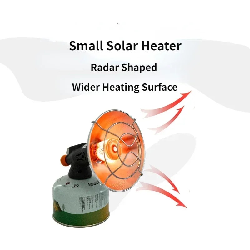 Mini Portable Gas Heating Stove Outdoor Solar Heater Compact Camping Oven Butane Gas Sun Warmer Sma 5