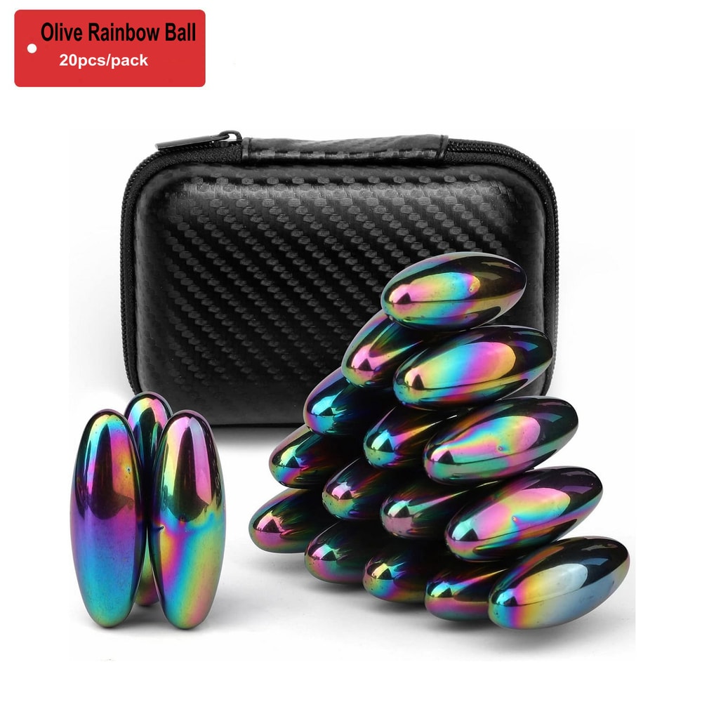 Magnetic Bead Fidgeting Toy For Adults EDC Fidget Toys Oval Magnet Balls Anxiety ADHD Autism Fridge 6