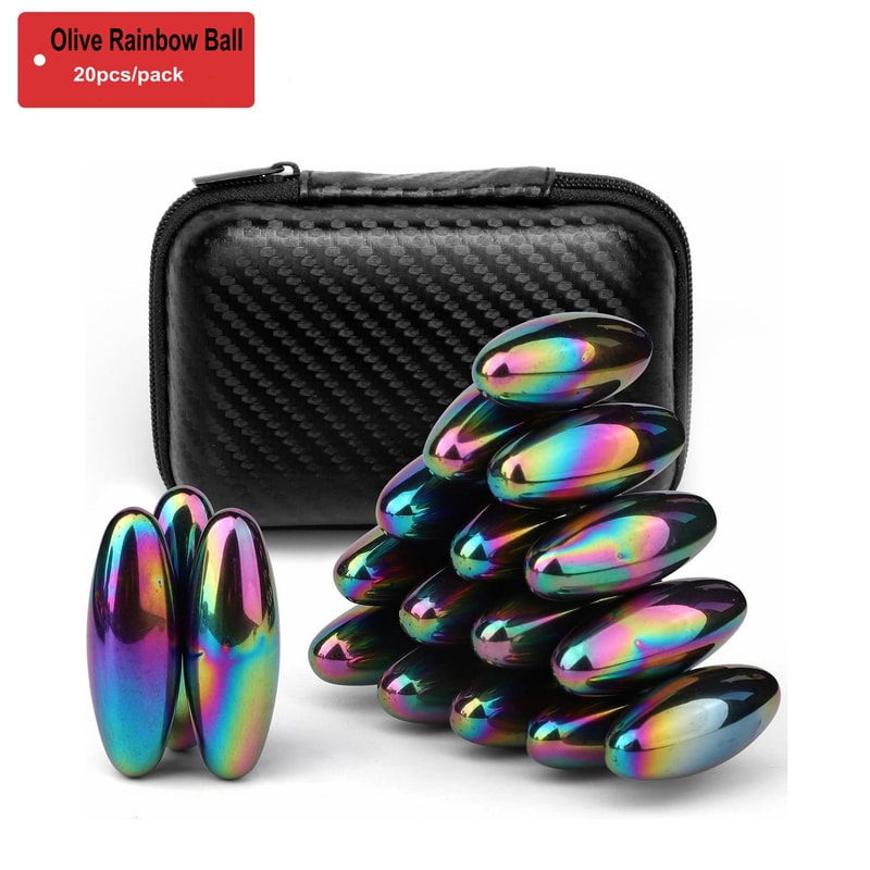 Magnetic Bead Fidgeting Toy For Adults EDC Fidget Toys Oval Magnet Balls Anxiety ADHD Autism Fridge 6