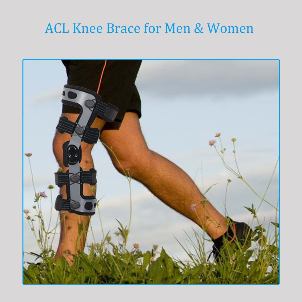 ROM Knee Orthosis for Ligament Injuries Arthritis Meniscus ACL MCL PCL Osteoarthritis Fit Men and Women