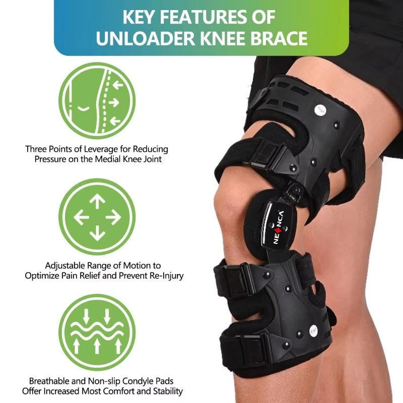 Unloader Knee Brace for Joint Pain Relief and ACL Meniscus Injury Stabilizer Patella Support for Men and Women