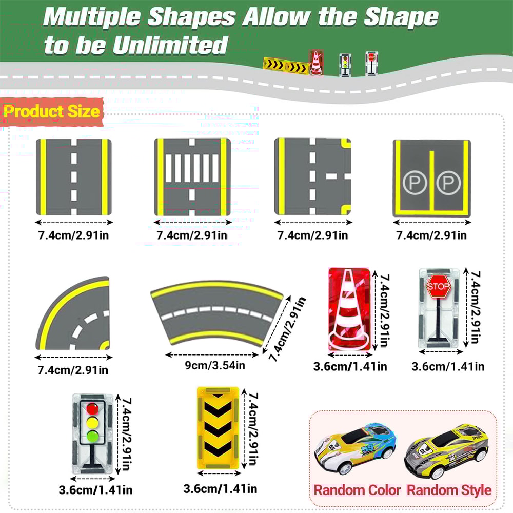 Magnetic Block Creativity And Educational Construction Toys For Kids Magnetic Road Magnet Crane Car 5