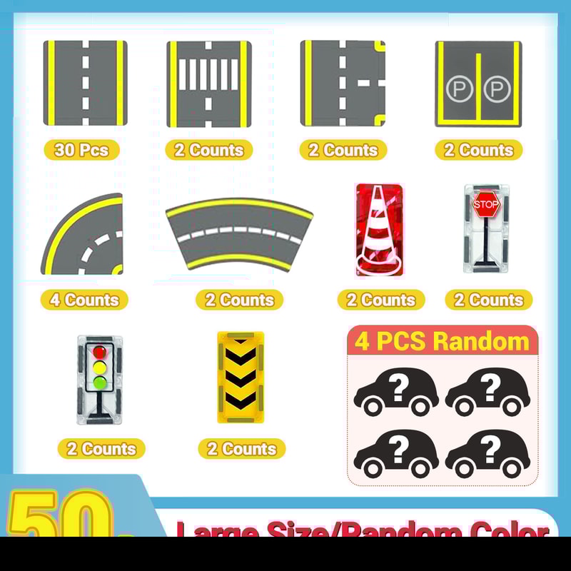 Magnetic Block Creativity And Educational Construction Toys For Kids Magnetic Road Magnet Crane Car 7