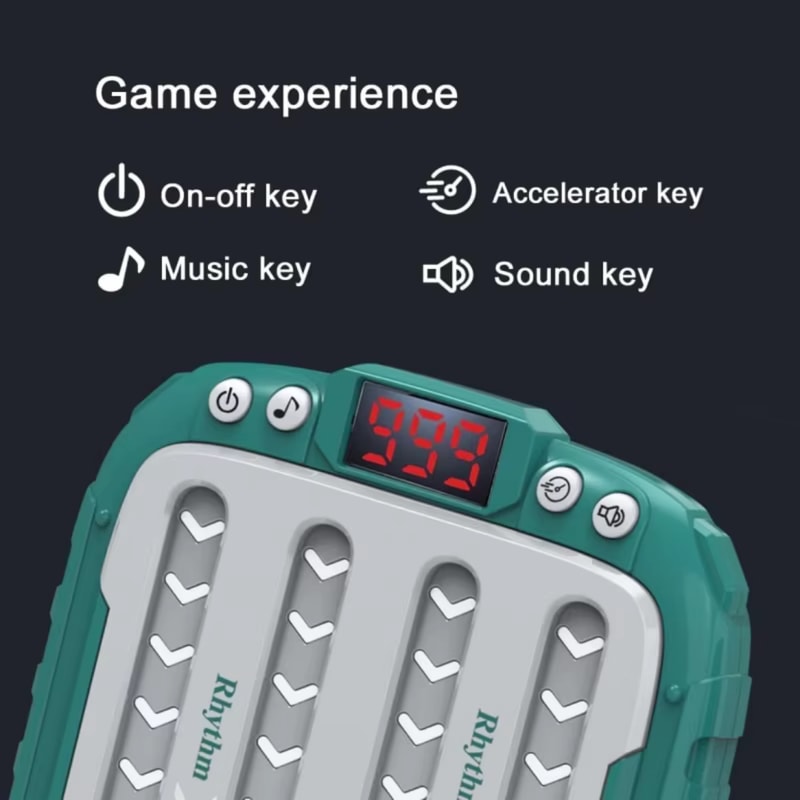 Brain Training Music Rhythm Game Machine Light Up Puzzle Sensory Toys Montessori Travel Educational 4