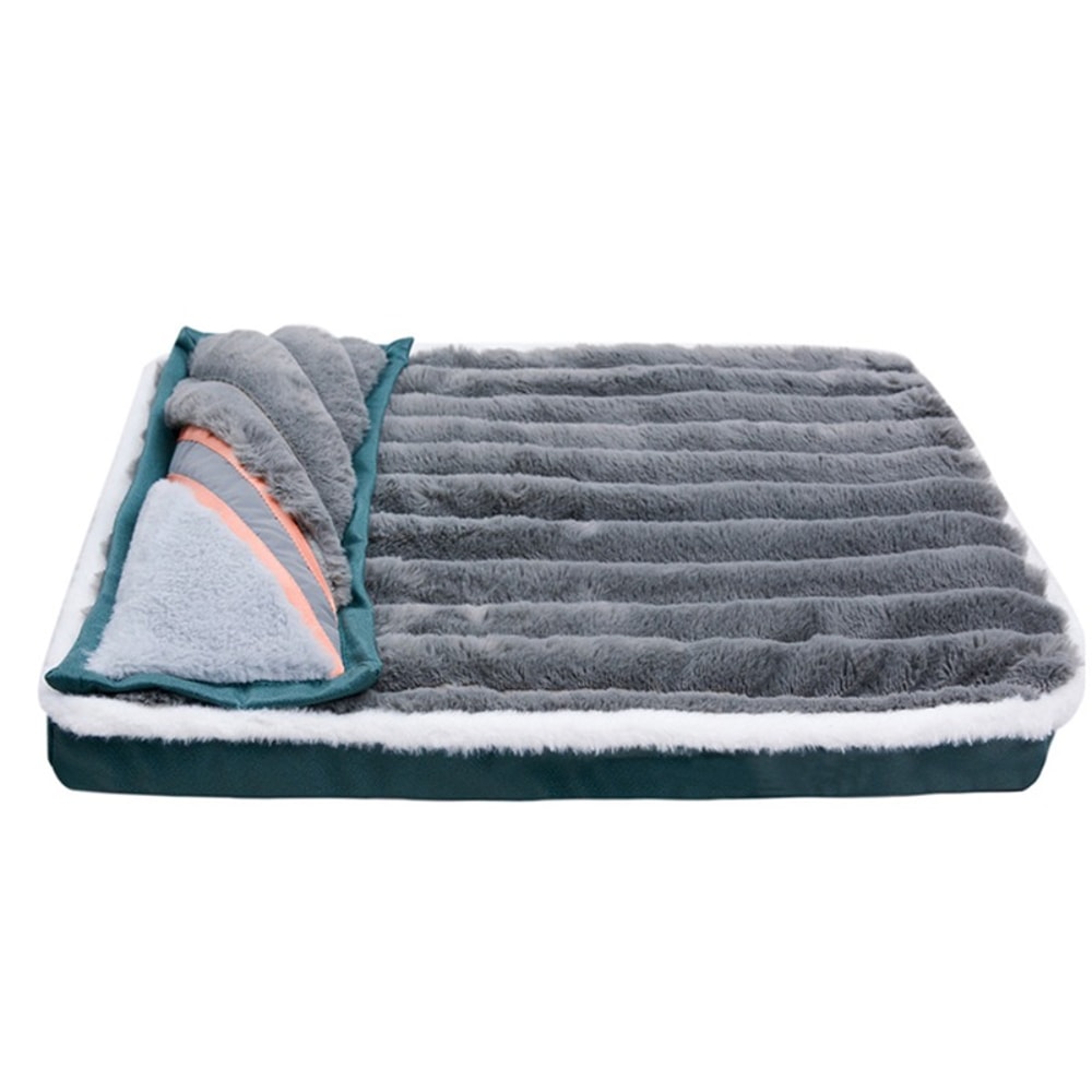 Washable Winter Dogs Sleeping Bed Fleece Pet Blanket Cat Puppy Mat Detachable Dog Mattress 4